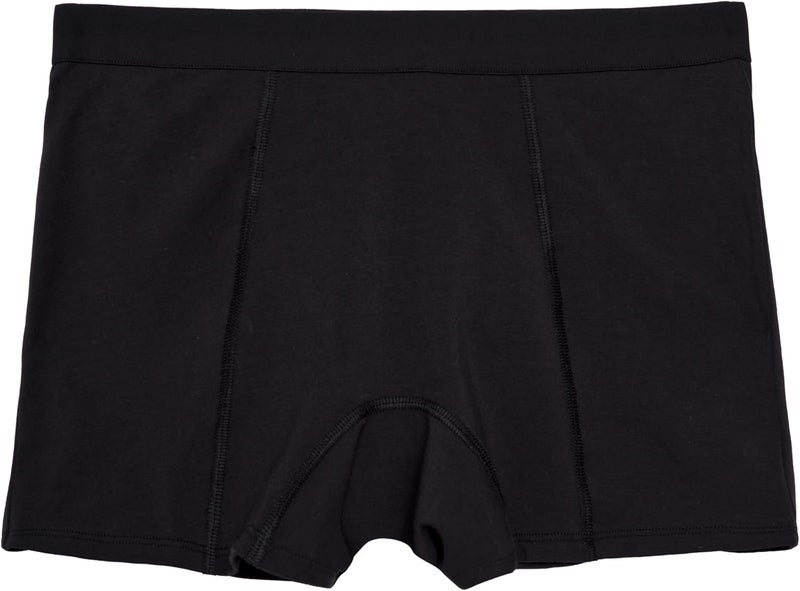 THINX Ultra-Soft Period Underwear, Overnight Boy-Shorts Leakproof, Holds Up to 12 Regular Tampons*, Period Underwear for Women, Reusable & Controls Odor, Black, 1X - Image 1